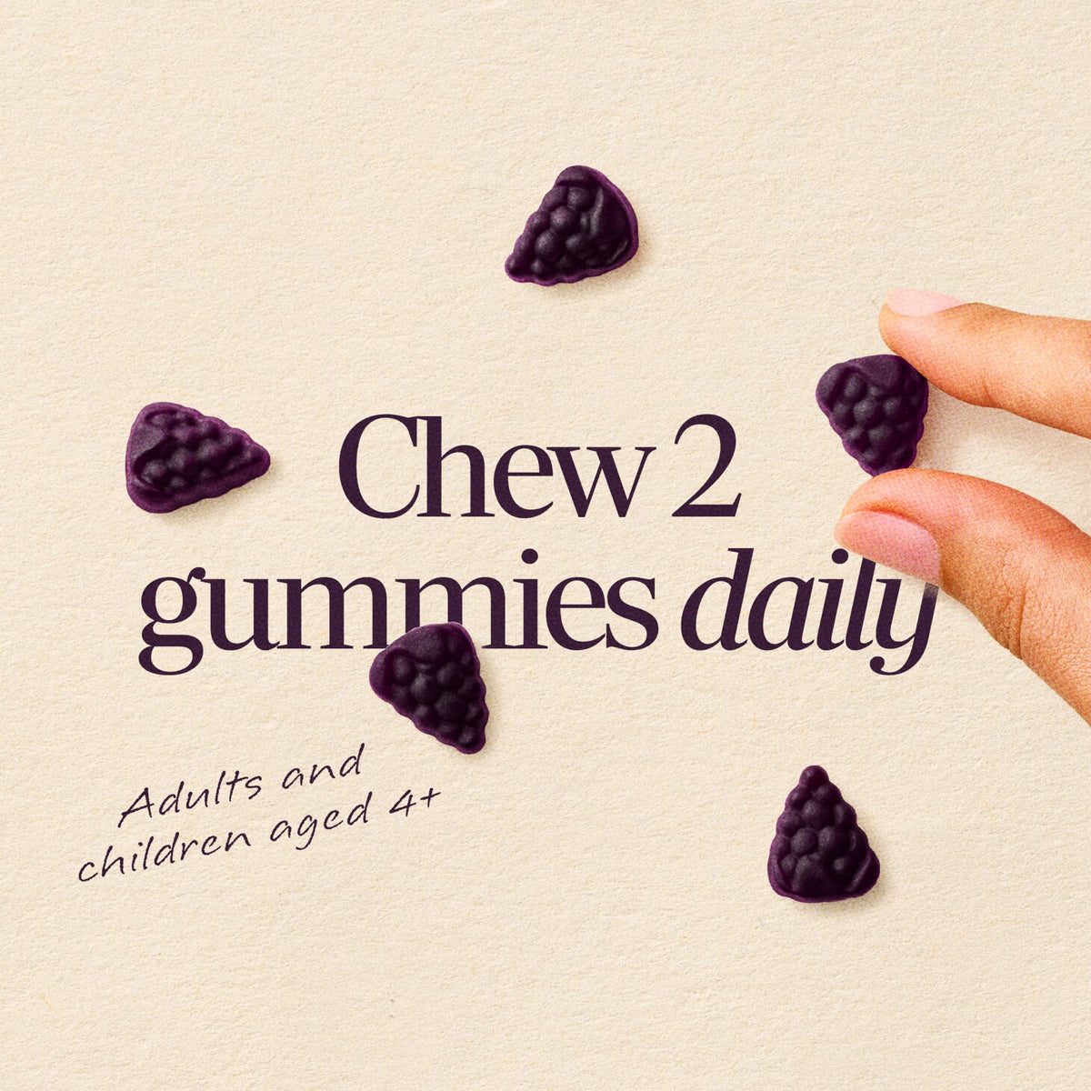 Gummies de Sureau Noir Nature's Way, ingrédients listés sur l'emballage