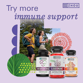 Gummies de Sureau Noir ZHOU sur fond naturel