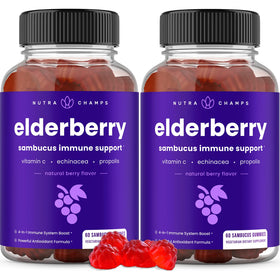 Gummies de Sureau NutraChamps 120 unités, emballage avant