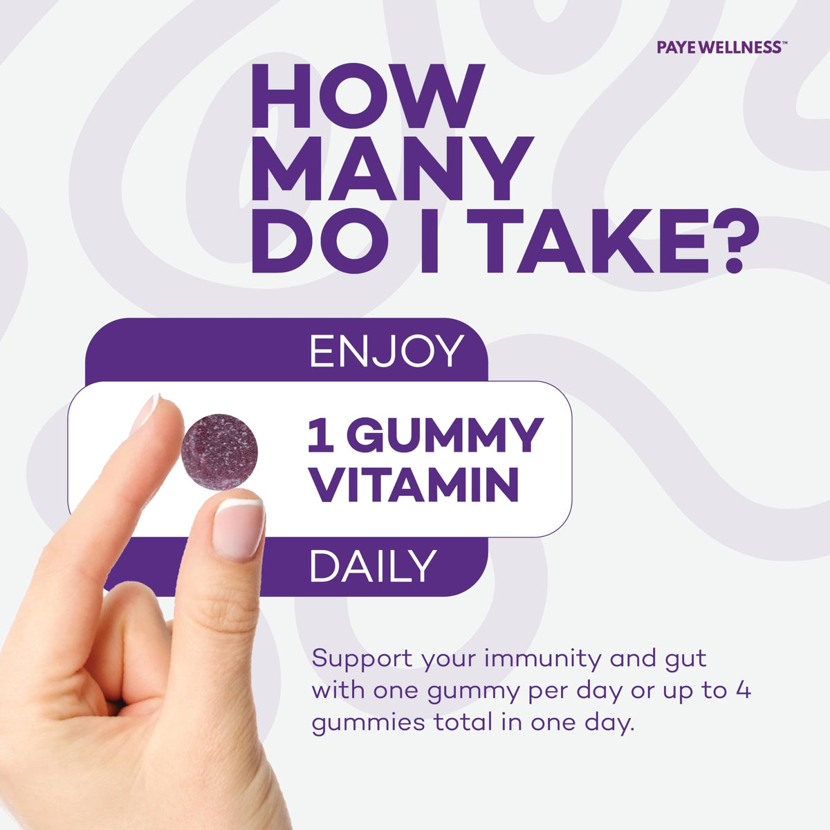 Gummies de sureau PAYÉ, ingrédients visibles sur l'emballage
