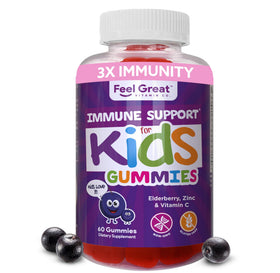Gummies de Sureau pour Enfants - The Feel Great Vitamin Company, vue de face