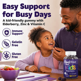 Gummies de Sureau pour Enfants, vue de l'arrière du pot