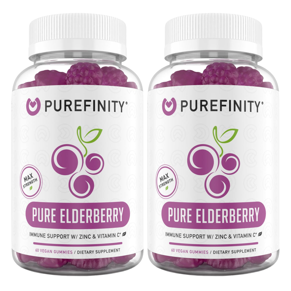 Gummies de Sureau PUREFINITY pack de 2 avec étiquette
