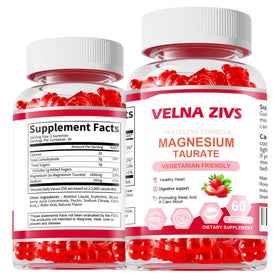 Gummies de Taurate de Magnésium Velna zivs, 1800mg, vue de face