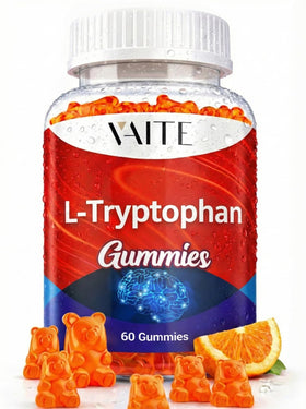 Gummies de Tryptophane 1000mg VAITE en pot avec étiquette colorée
