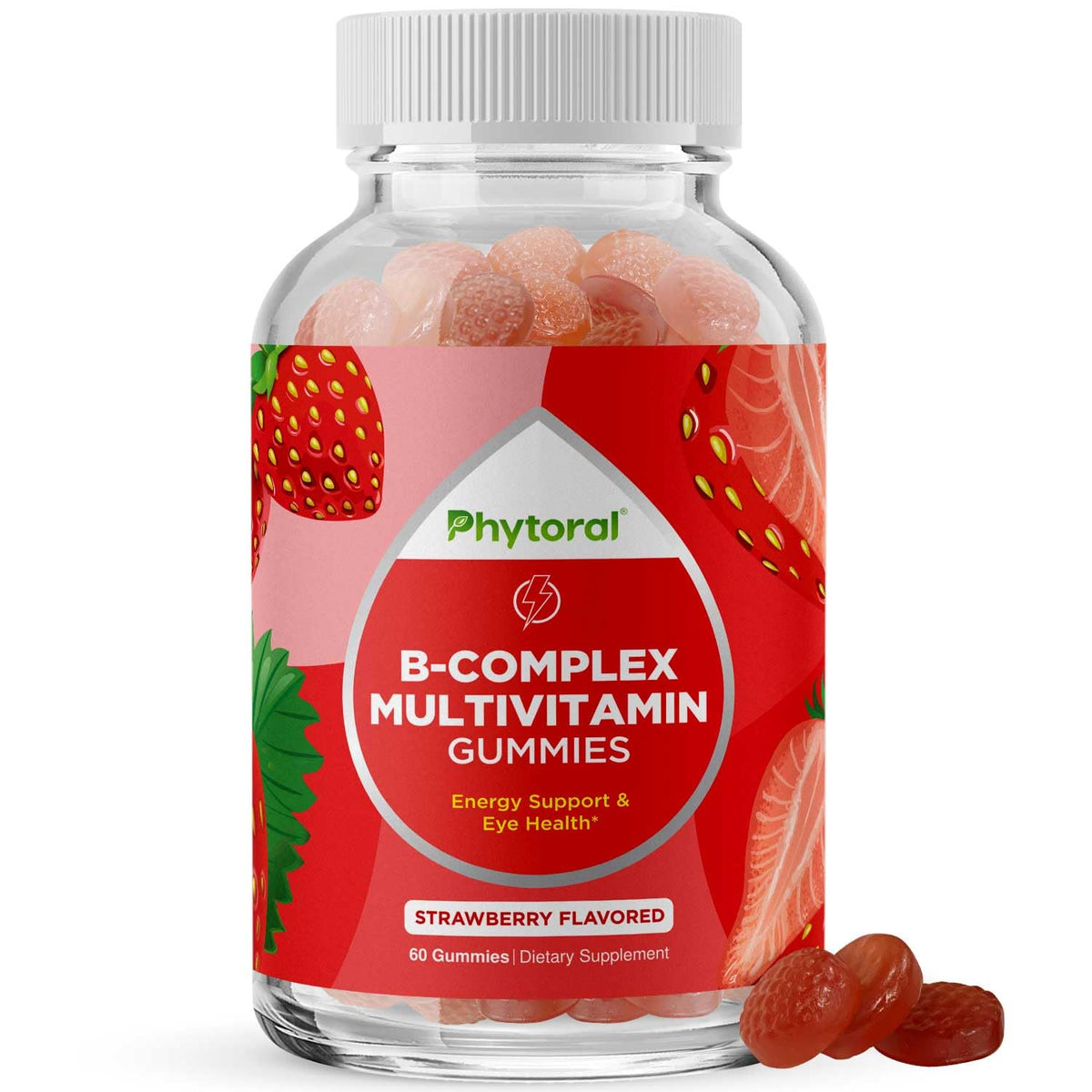 Gummies de vitamine B Phytoral, pot de 60 gummies