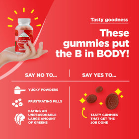Gummies de vitamine B Phytoral, présentation sur une table