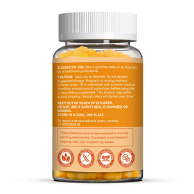 Gummies de Vitamine B2 400 mg SmildeHeal avec une coupe de fruits