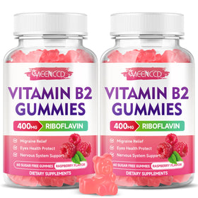 Gummies de vitamine B2 MEENCCD 400mg, emballage avant
