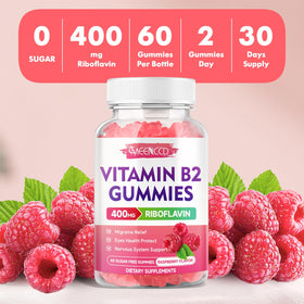 Gummies de vitamine B2 MEENCCD, informations nutritionnelles
