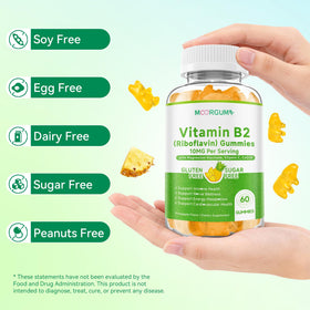 Gummies de vitamine B2 MOORGUMY avec des fruits frais