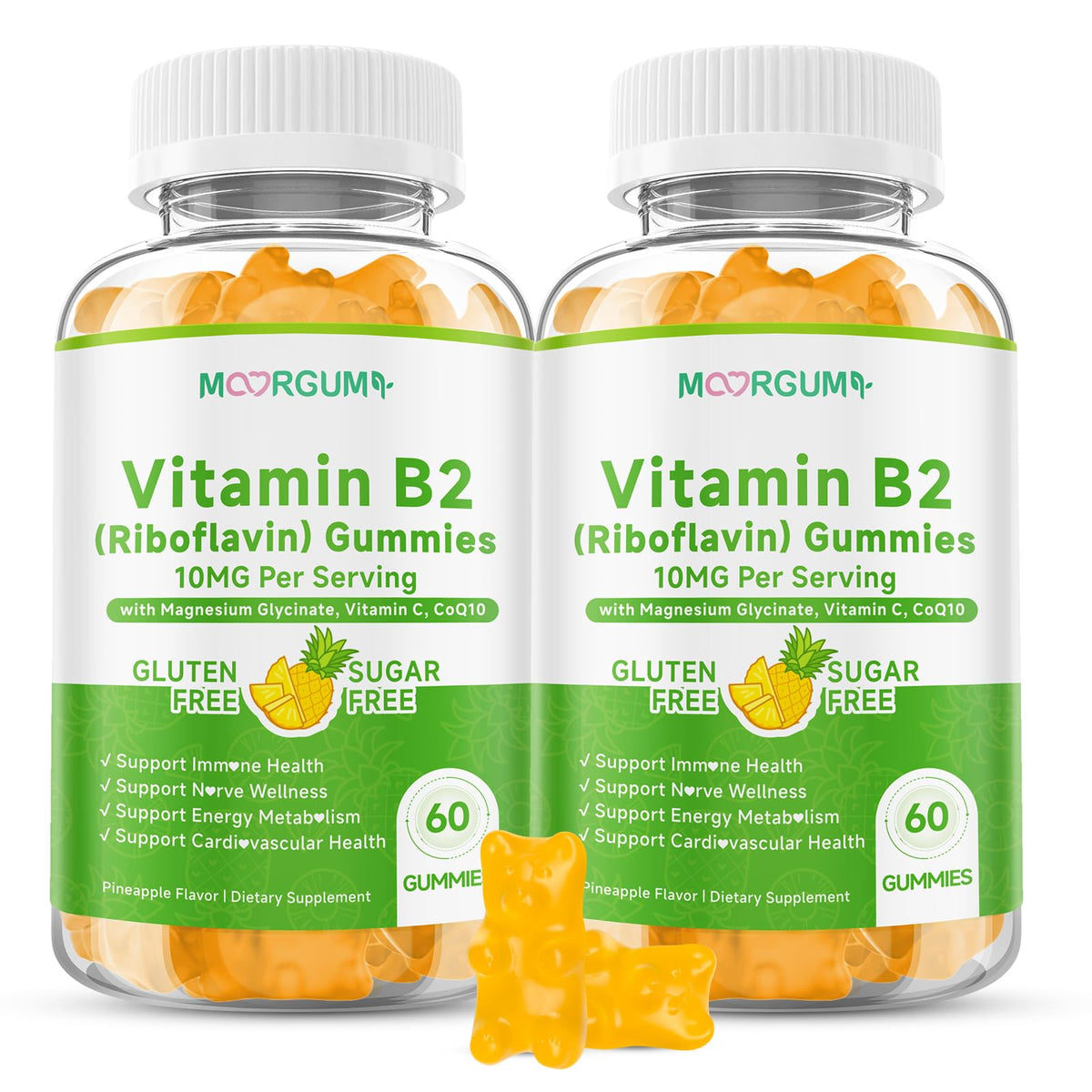 Gummies de vitamine B2 MOORGUMY avec emballage avant