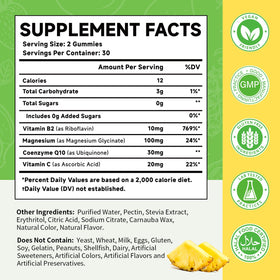 Gummies de vitamine B2 MOORGUMY montrant la texture