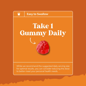 Gummies de vitamine B6 Natures Craft sur un fond blanc