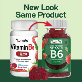 Gummies de vitamine B6 YUM-V'S, format et dosage recommandés