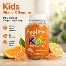Gummies de Vitamine C 250mg The Feel Great Vitamin Company, emballage