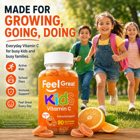 Gummies de Vitamine C 250mg The Feel Great Vitamin Company, en situation familiale