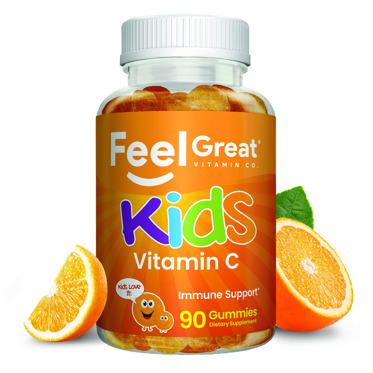 Gummies de Vitamine C 250mg The Feel Great Vitamin Company, vue avant