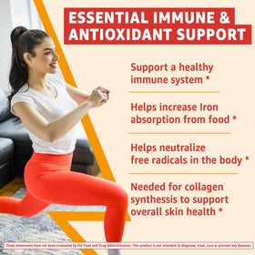 Gummies de Vitamine C Bio Nextdia, gummies orange en gros plan
