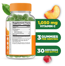 Gummies de Vitamine C Lifeable, vue de face avec étiquette