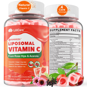 Gummies de Vitamine C LILICARE 1000mg vue de face avec emballage