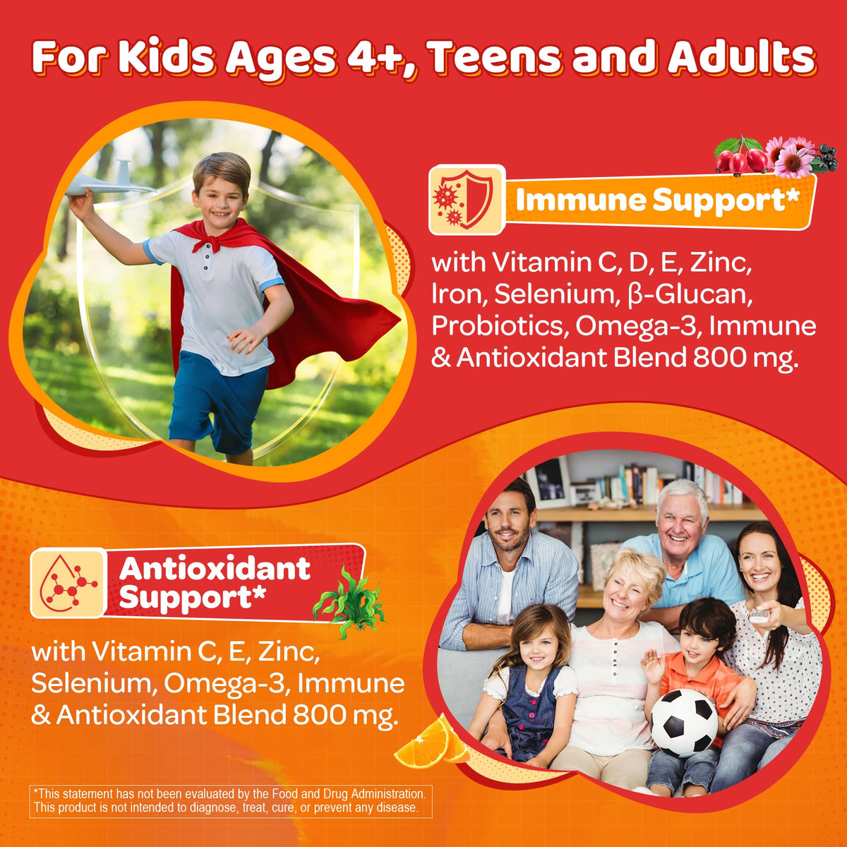 Gummies de vitamine C LILICARE 500mg dans une main