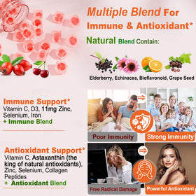 Gummies de vitamine C LILICARE avec zinc et D3