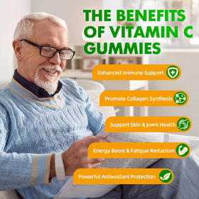 gummies de vitamine C liposomale softbear 1000mg avec une cuillère