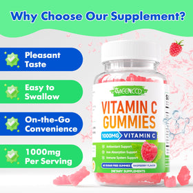 Gummies de vitamine C MEENCCD avec des ingrédients naturels