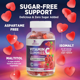 Gummies de Vitamine C Nature's Nutrition, avec des fruits frais