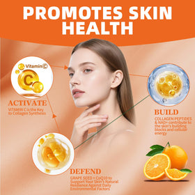 Gummies de Vitamine C OALSE ouvertes avec gummies visibles