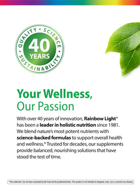 Gummies de Vitamine C Rainbow Light, affichage des ingrédients