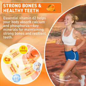 Gummies de Vitamine D2 duwhot, présentation des chews