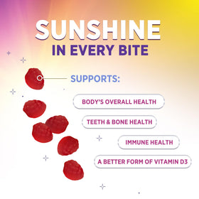 Gummies de Vitamine D3 125 mcg - texture des gummies