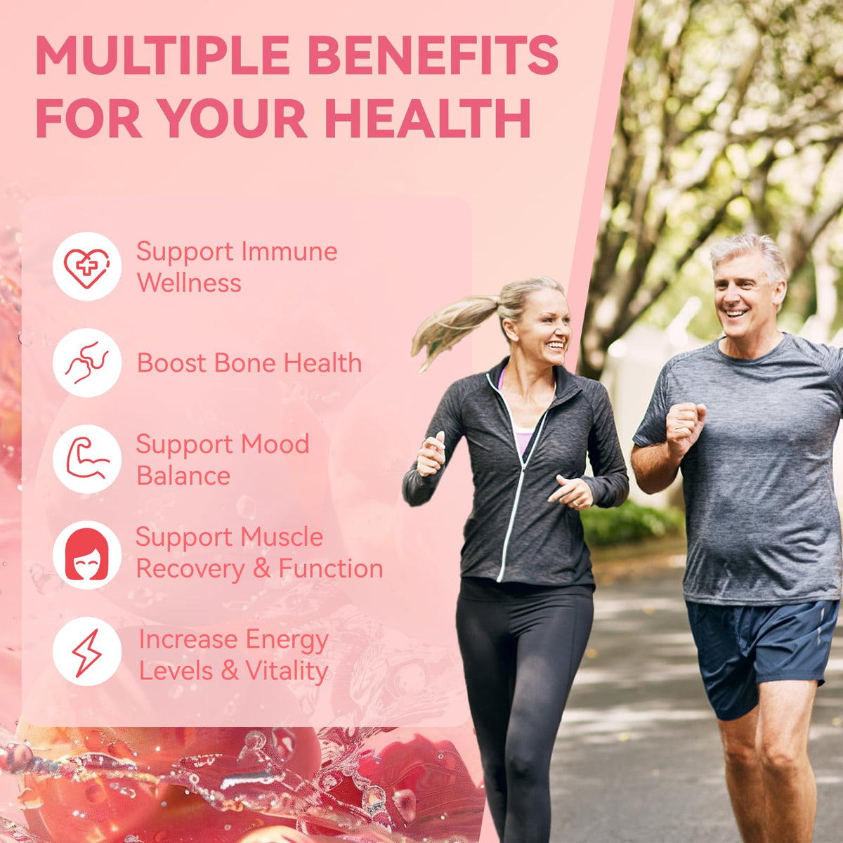 Gummies de vitamine D3 K2 Agumoon en gros plan