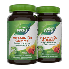 Gummies de vitamine D3 Nature's Way 2000 IU, vue de face