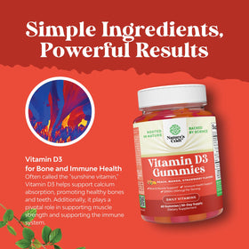 Gummies de vitamine D3 Natures Craft, texture et couleur