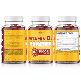 Gummies de Vitamine D3 NEW AGE, ingrédients naturels