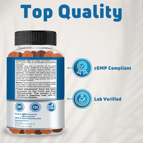 Gummies de vitamine D3 NUELATION, vue arrière de l'emballage