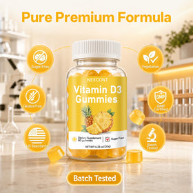 Gummies de Vitamine D3 Oopeatol, présentation des gummies