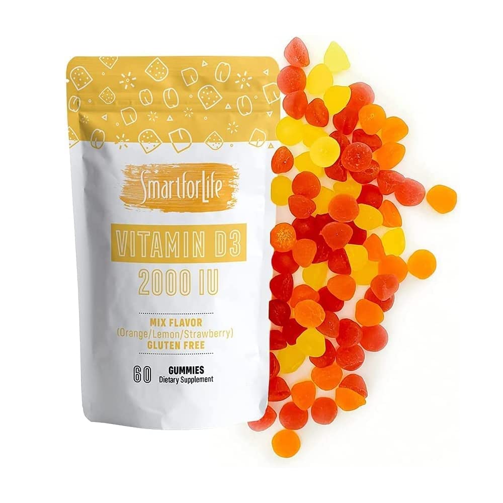 Gummies de Vitamine D3 Smart for Life, ingrédients sur l'emballage