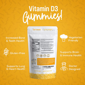 Gummies de Vitamine D3 Smart for Life, texture et couleur