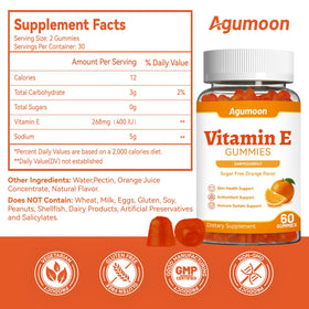 Gummies de vitamine E Agumoon, texture douce et moelleuse