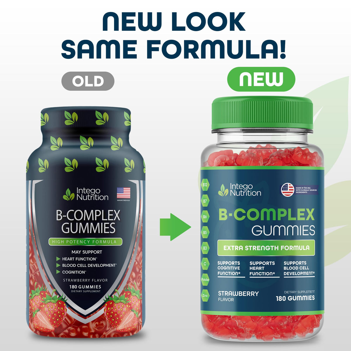 Gummies de vitamines B Complexe INTEGO NUTRITION, prise quotidienne
