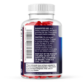 Gummies de vitamines B Nature's Nutrition sur un fond coloré
