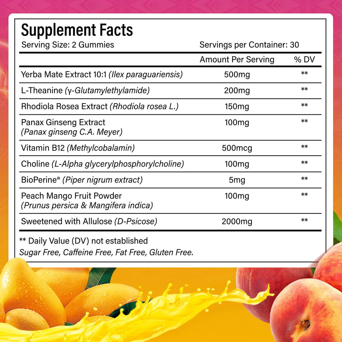 Gummies de Yerba Mate FitVitality en gros plan sur la texture