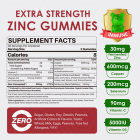 Gummies de Zinc Fermenté LILICARE sur une table en bois
