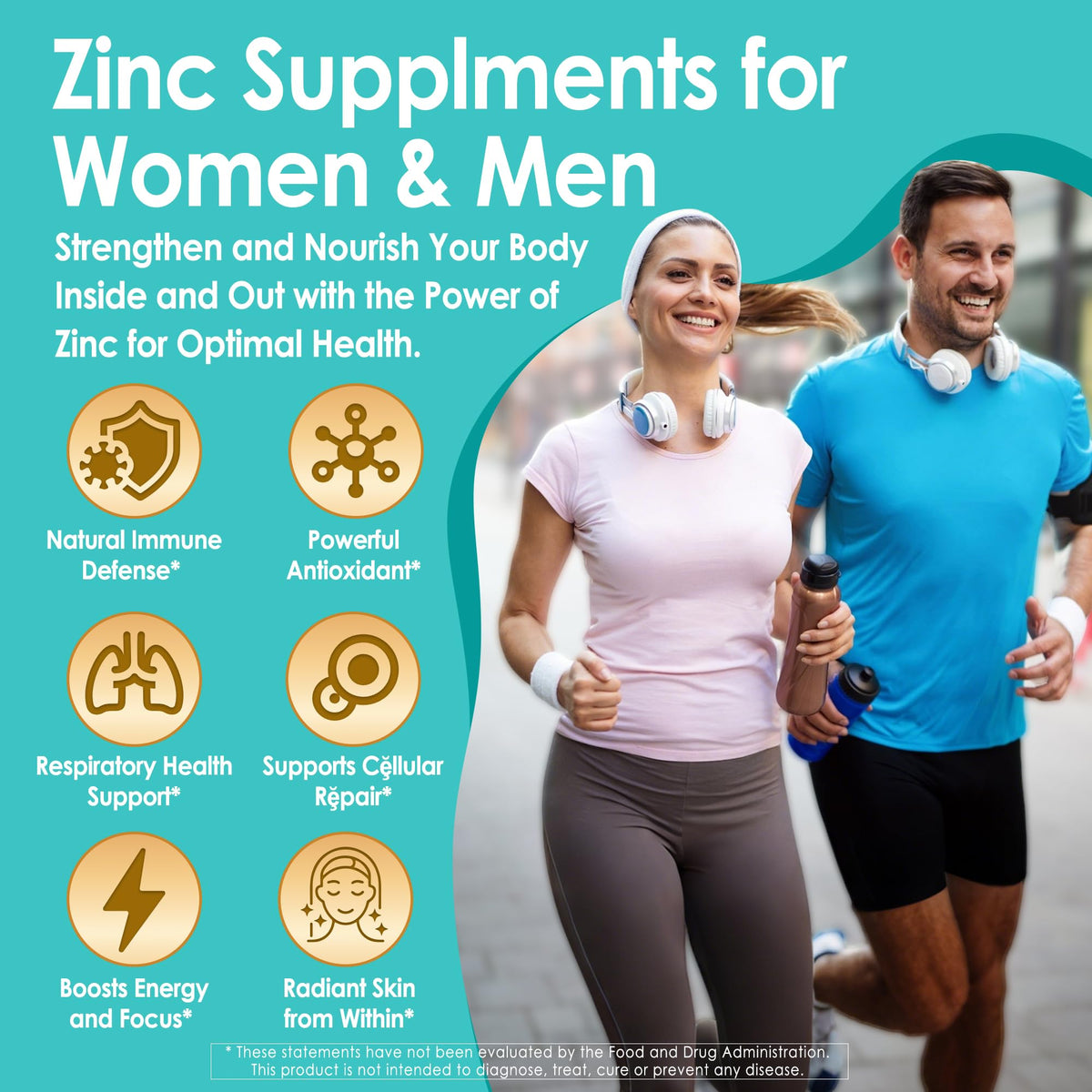 Gummies de zinc LILICARE avec une cuillère pour dosage