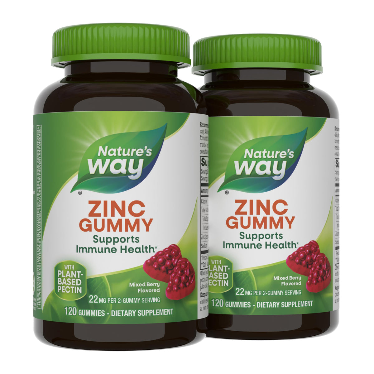Gummies de Zinc Nature's Way 120 pièces, vue de face