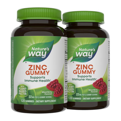 Gummies de Zinc Nature's Way 120 pièces, vue de face